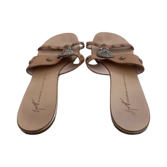 Giuseppe Zanotti brown jeweled sandals size 40.5 - Picture 3 of 7